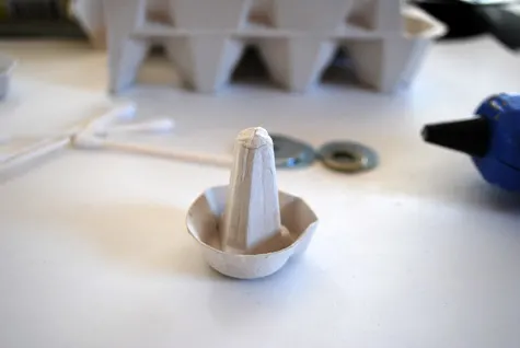 How to make a ring holder from a recycled egg carton craft idea and free project tutorial