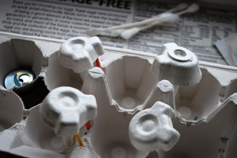 How to make a ring holder from a recycled egg carton craft idea and free project tutorial