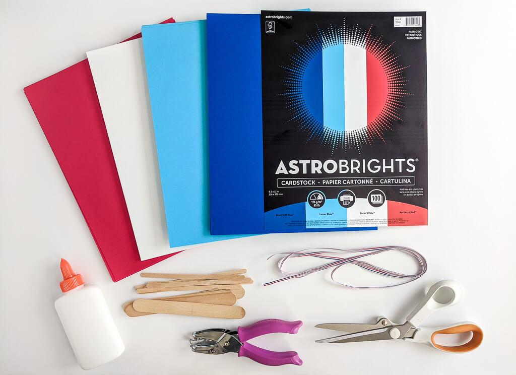 Astrobrights Papers Patriotic Pack in Red, White, and Blue