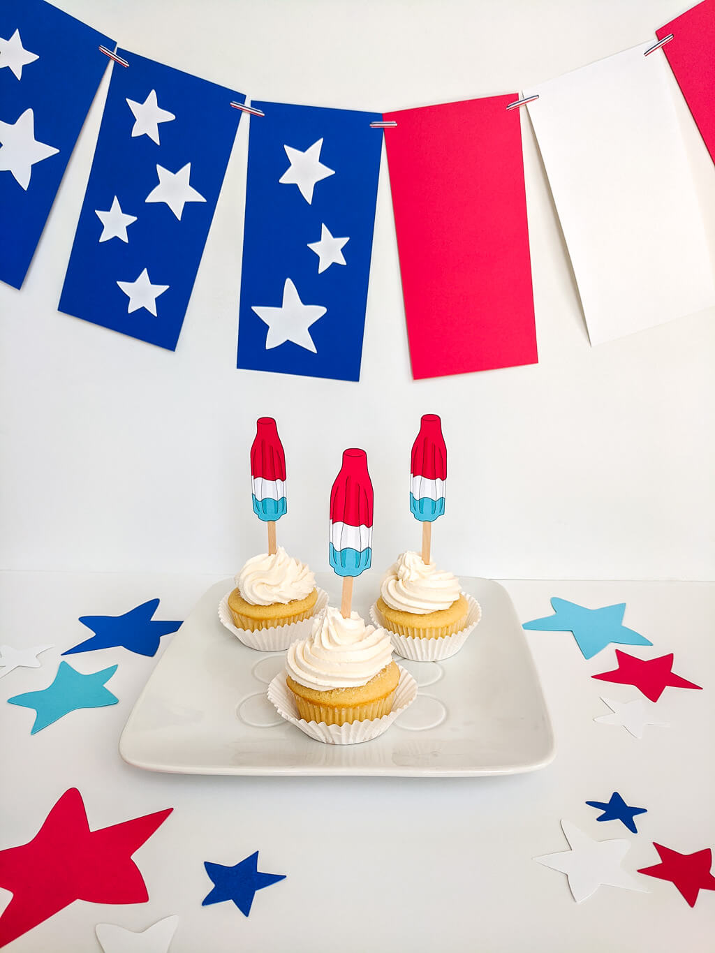 DIY 4th of July party decorations free printable templates
