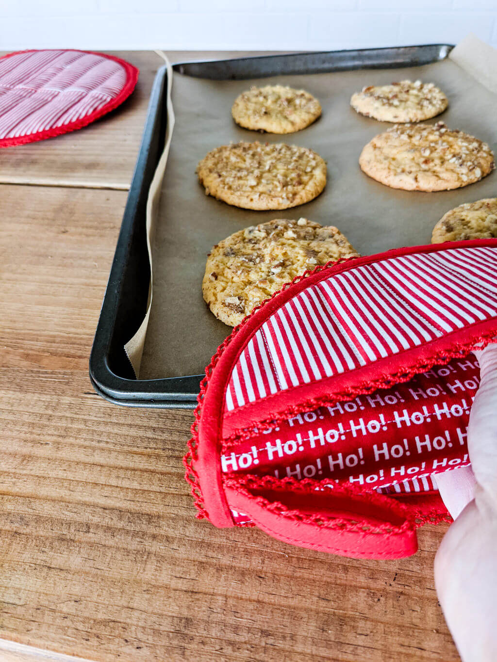 DIY Christmas potholder pattern with cookies