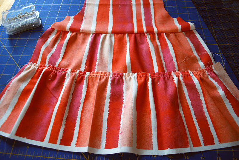 How to gather fabric to create ruffles