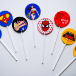 Super Hero printable cupcake toppers