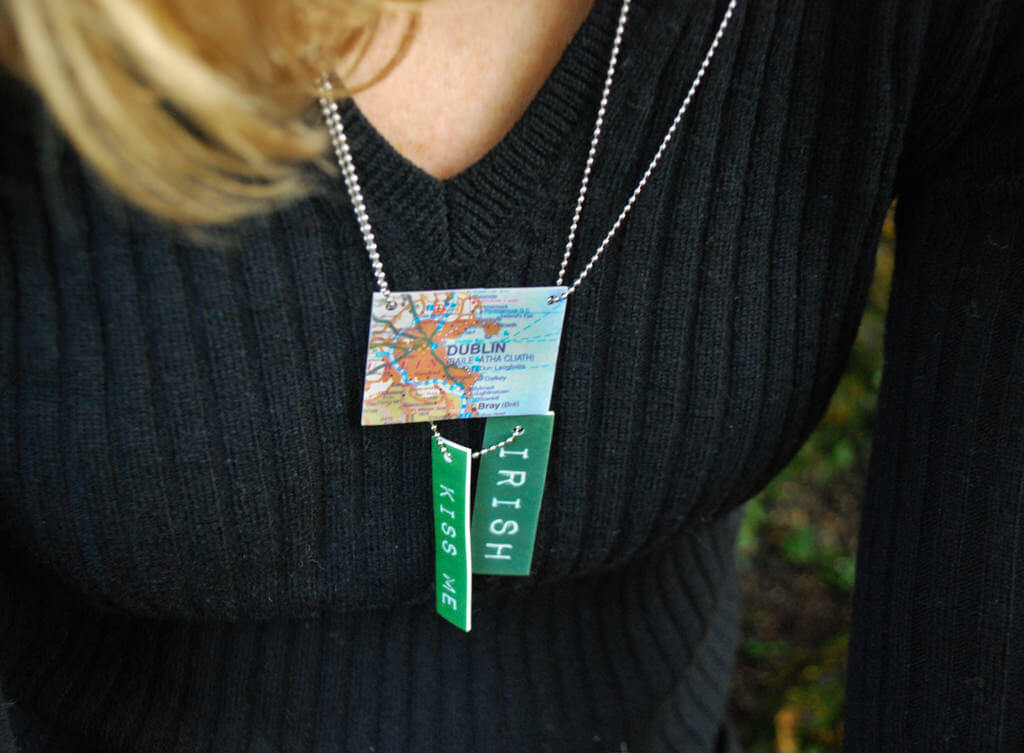 St. Patrick's Day DIY necklaces
