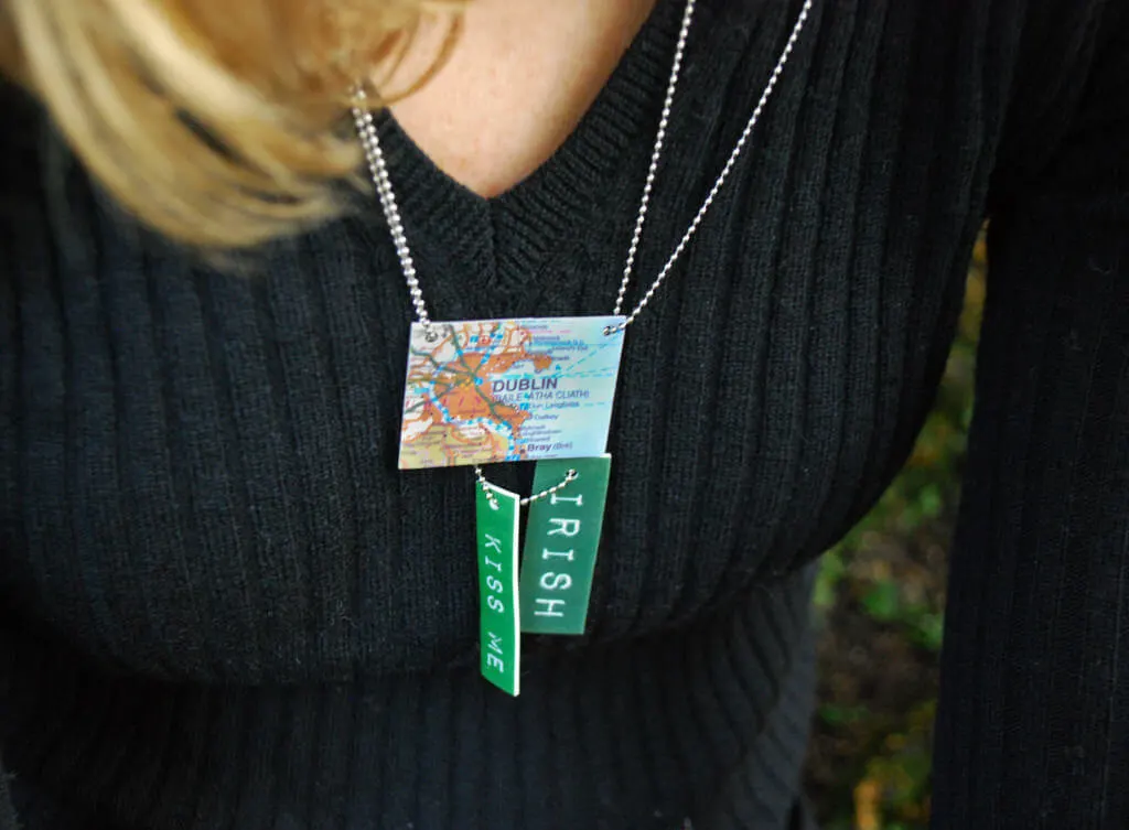 St. Patrick's Day DIY necklaces