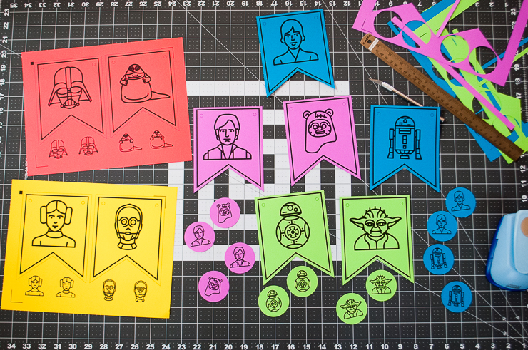 DIY Star Wars Free Printable Birthday Banner Bunting