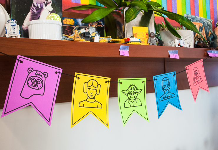 DIY Star Wars Free Printable Birthday Banner Bunting