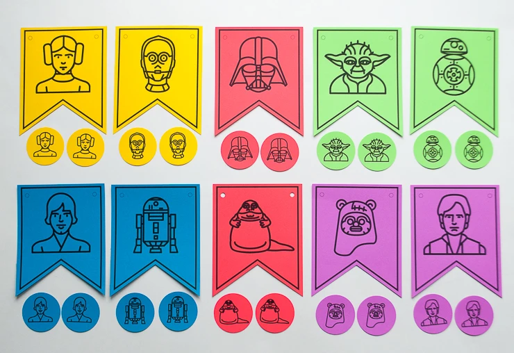 DIY Star Wars Free Printable Birthday Banner Bunting