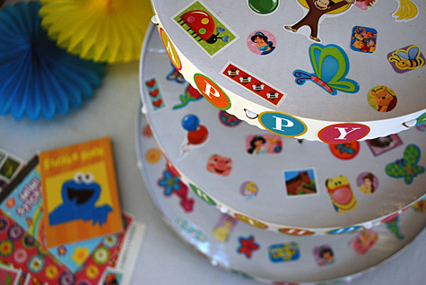 How to host a Stickers Birthday Party for kids with free custom sticker templates