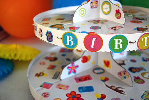 How to host a Stickers Birthday Party for kids with free custom sticker templates