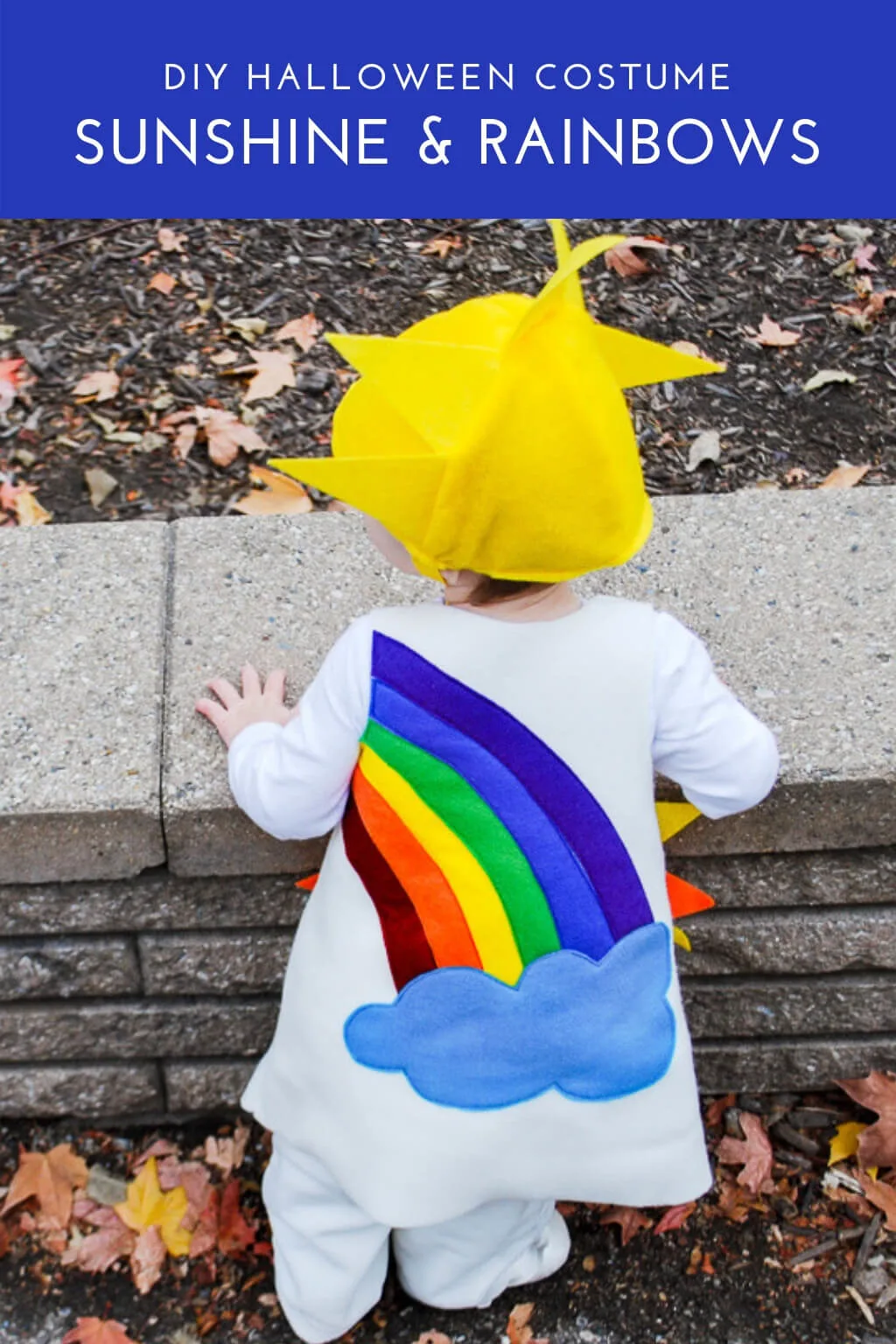 Sunshine and Rainbows DIY Halloween Costume for kids