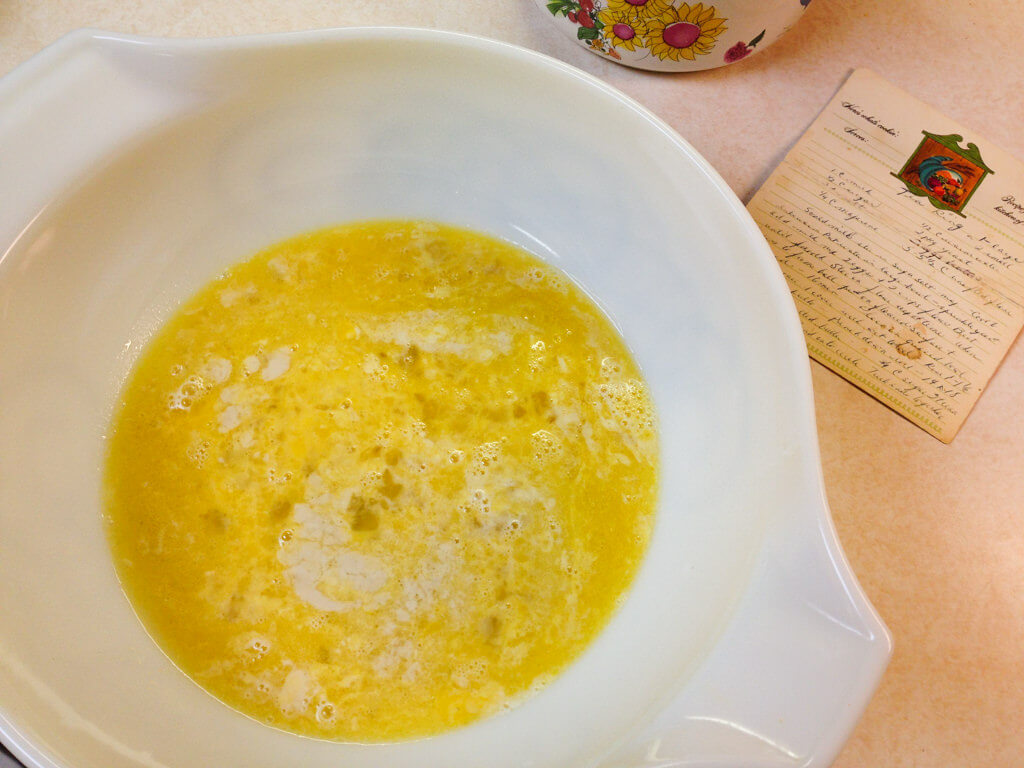 Swedish Tea Ring ingredients in a bowl