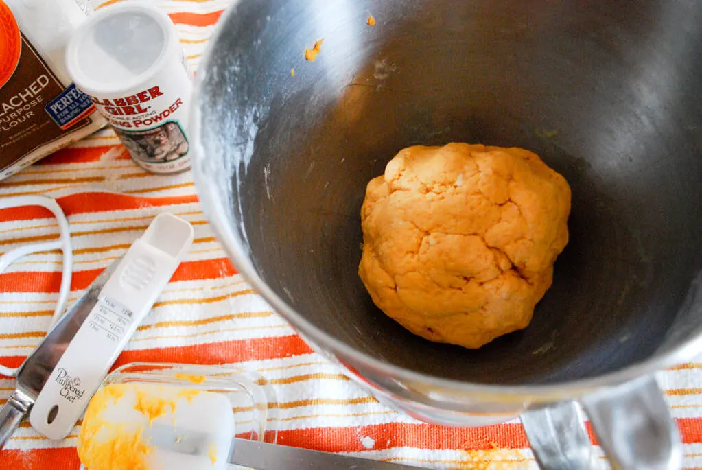 Baking sweet potato crackers