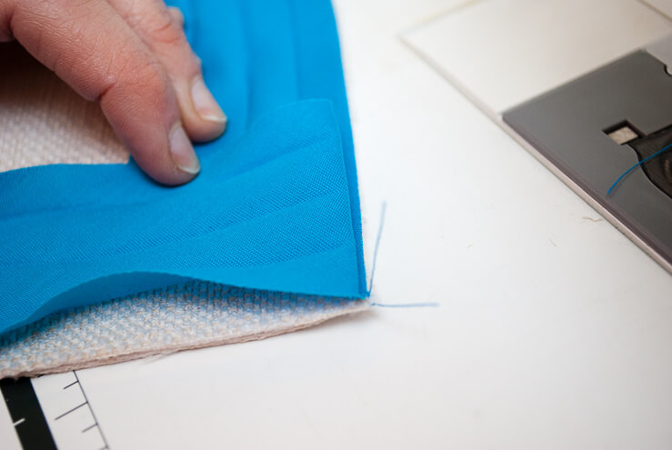 Bias tape sandwich corners