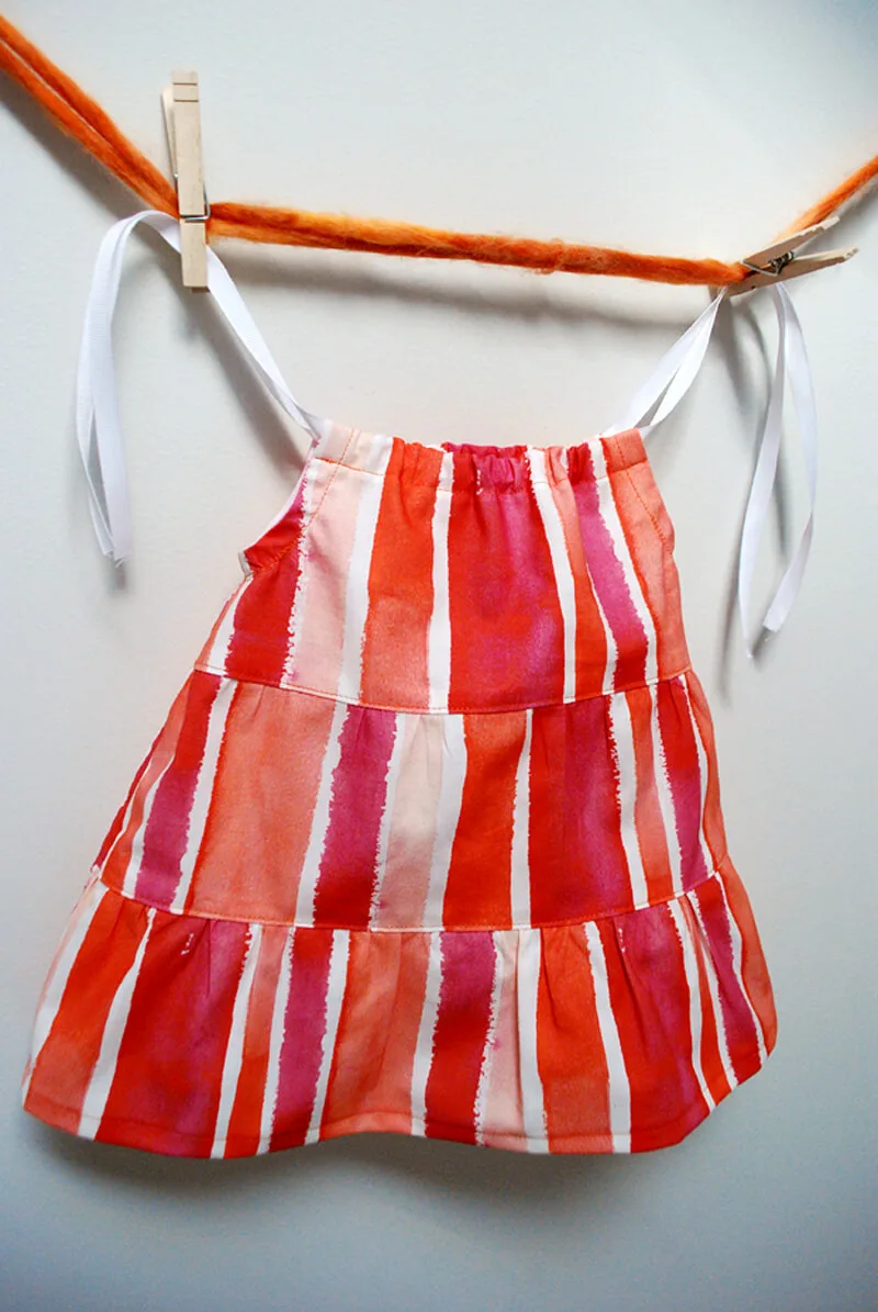 Tiered ruffled baby dress free sewing pattern Tiered ruffled baby dress free sewing pattern