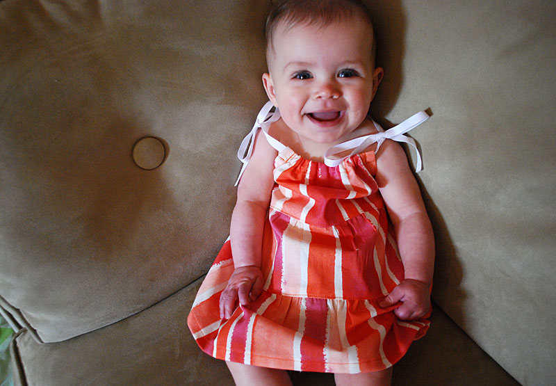 How to make tiered ruffle gathered baby dress free sewing pattern