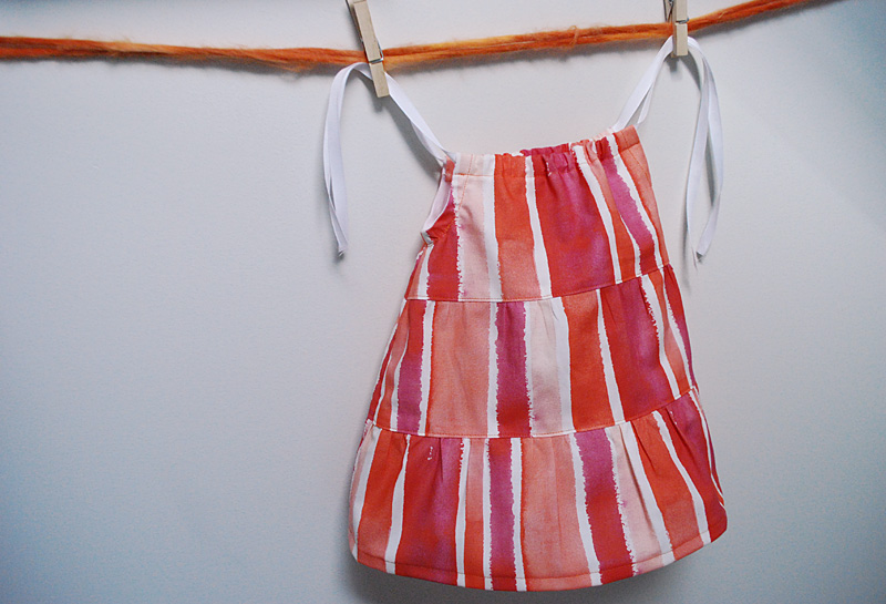 How to make tiered ruffle gathered baby dress free sewing pattern