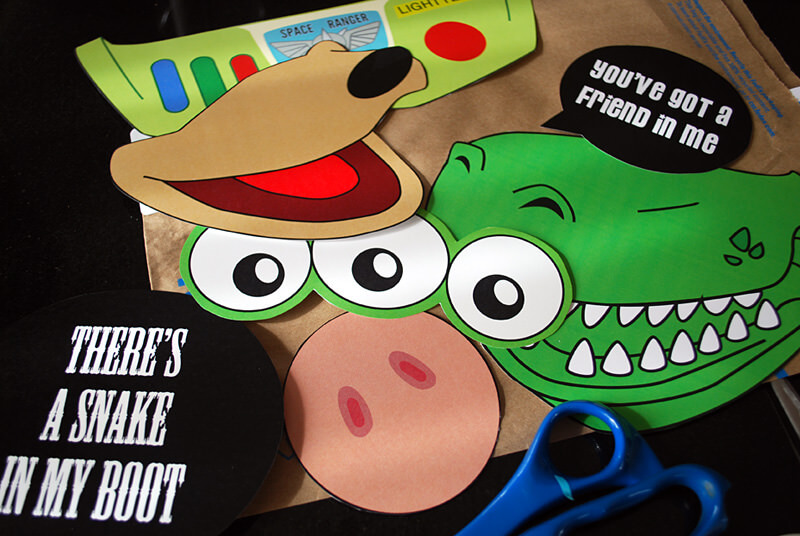 Printable Toy Story photo booth props