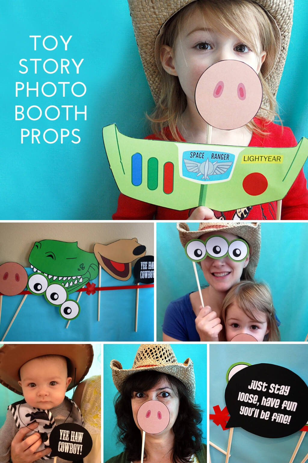  Toy Story Photo Booth Props free printable PDF 