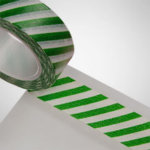 Green and white striped Washi Tape from Paper Mart