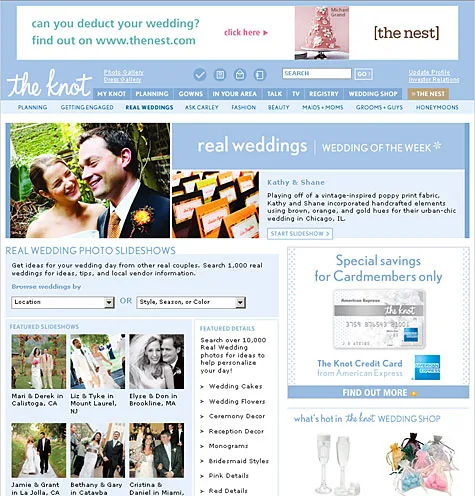 The Knot Magazine features Kathy and Shane from Chicago as their Wedding of the Week