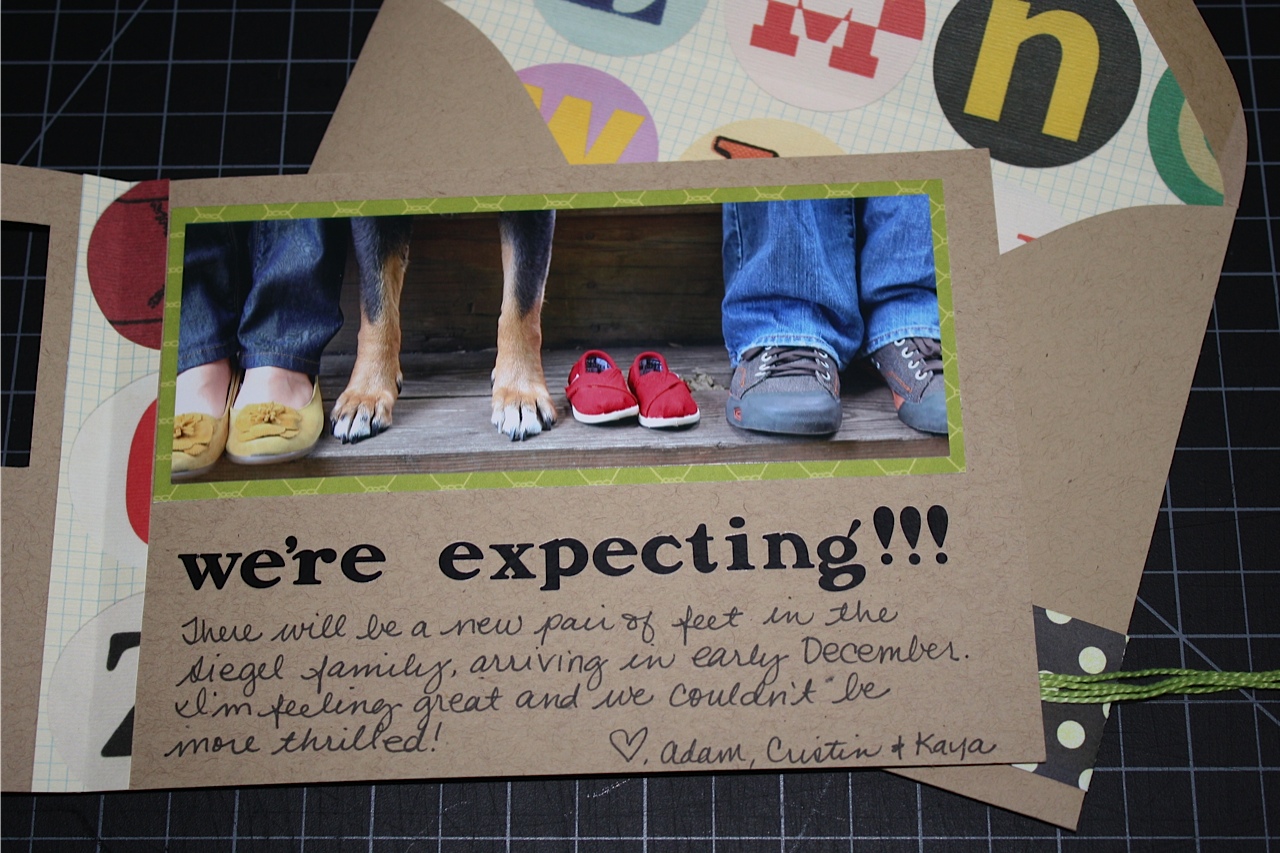 Fun and creative way to announce pregnancy