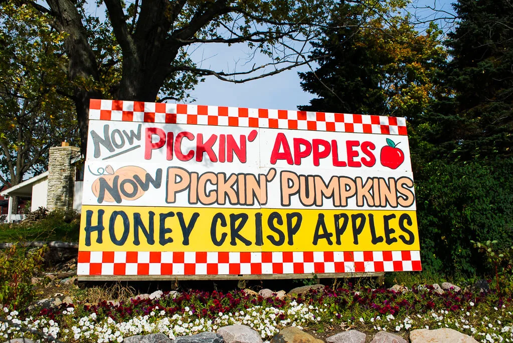 Wisconsin apple picking